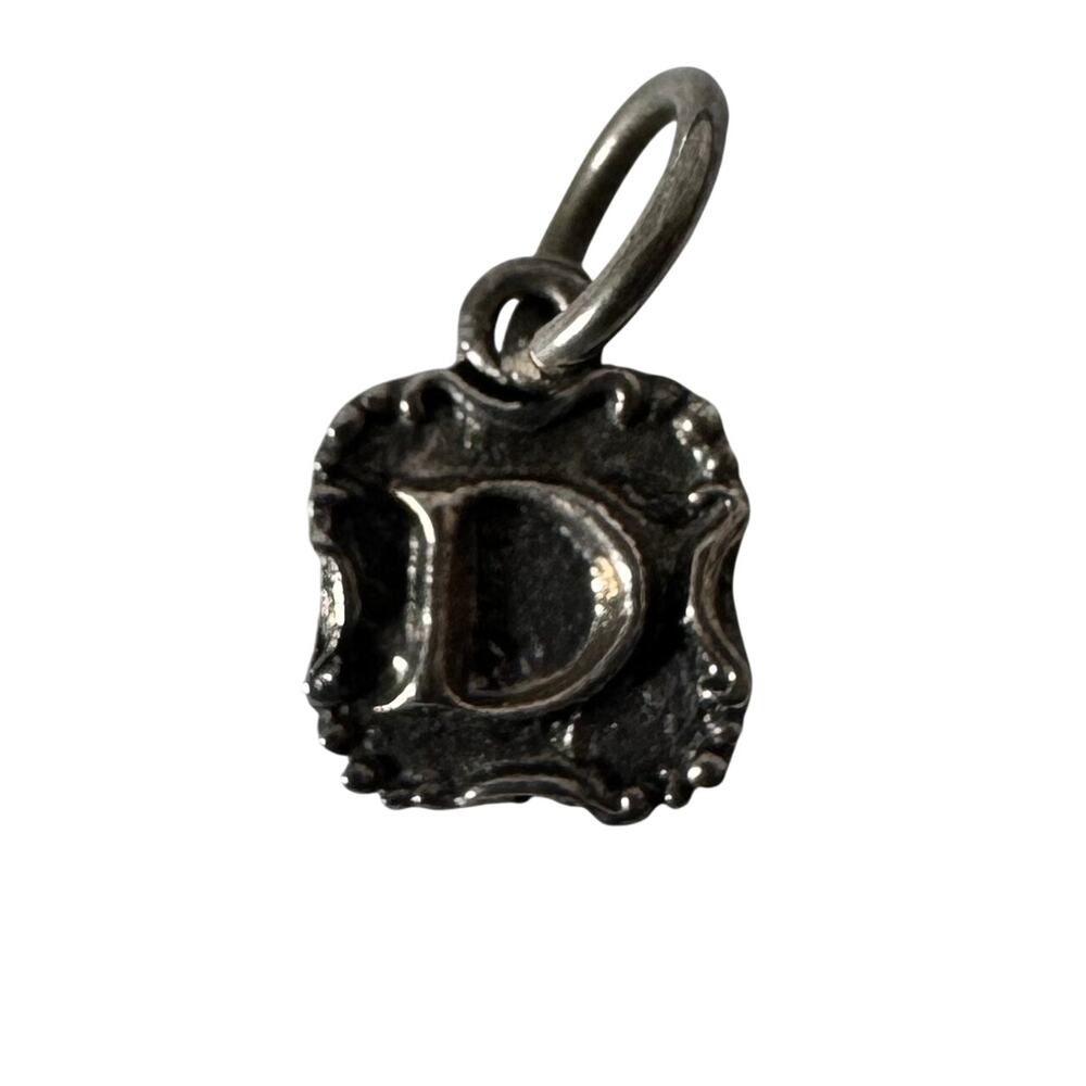 Waxing Poetic Charm 925 Sterling Silver Initial D For Bracelet Or Necklace Boho